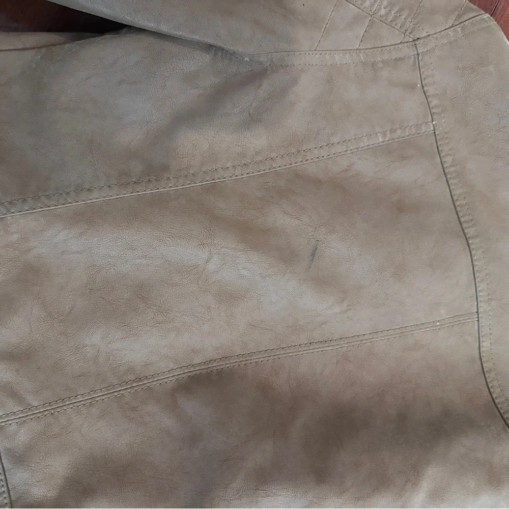 We The Free by Free People - Brown Tan Moto Jacket - Size Small
